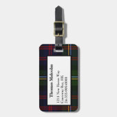 Malcolm Tartan Pset Bagagelabel (Voorkant verticaal)
