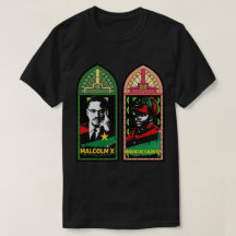 Malcolm X Marcus Garvey Pan-Afrikaans glas-in-lood
