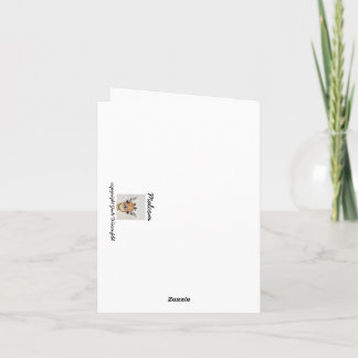 Malcom notitiekaart met lege binnenkant voor beric