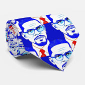 Malcom x Portrait - Grafische illustratie Stropdas (Opgerold)