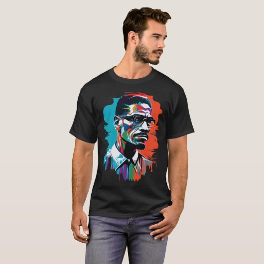 Malcom X T-shirt (Voorkant volledig)