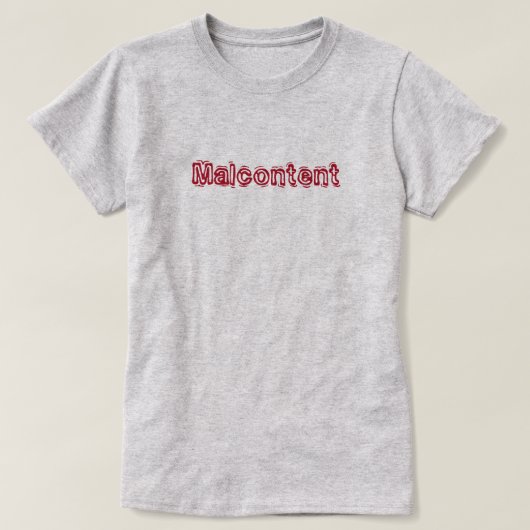 malcontent t-shirt (Design voorkant)