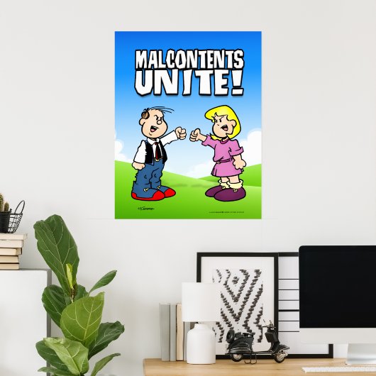 Malcontent Unite Poster (Thuiskantoor)