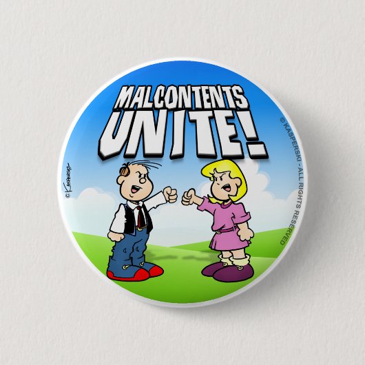 Malcontent Unite Ronde Button 5,7 Cm (Voorkant)