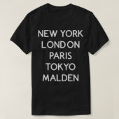 Malden Worldclass Cities T-shirt (Design voorkant)