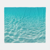 Maldive Beach Reflections Mooi Uitzicht. Fleece Deken (Voorkant (Horizontaal))