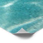 Maldive Beach Reflections Mooi Uitzicht. Poster (Hoek)
