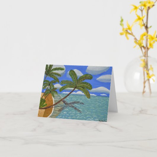 Maldiven 2 kaart  (Gele Bloem)