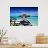 maldiven-666122 TROPISCHE PARADISE ACHTERGRONDWAL Poster (Keuken)