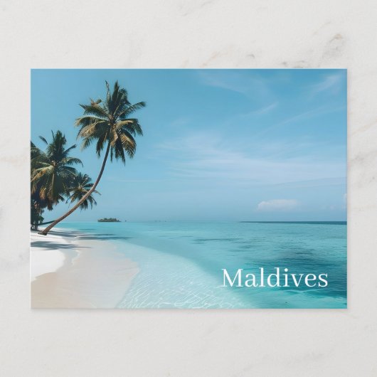 Maldiven Ansichtkaart Briefkaart (Voorkant)