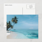 Maldiven Ansichtkaart Briefkaart (Voorkant / Achterkant)