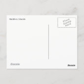 Maldiven Ansichtkaart Briefkaart (Achterkant)