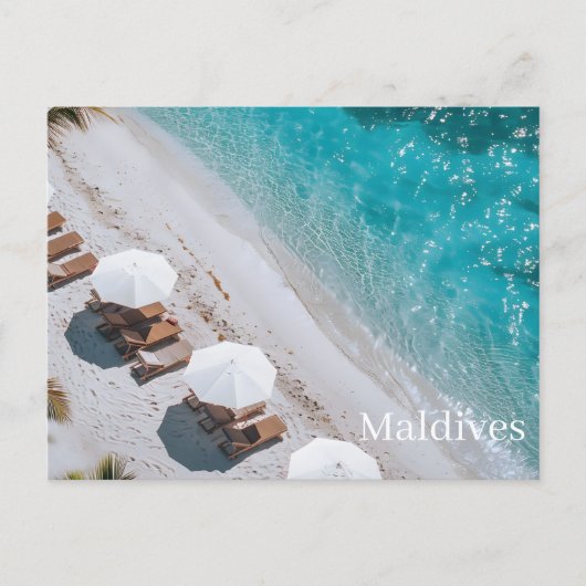 Maldiven Ansichtkaart Briefkaart (Voorkant)