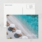 Maldiven Ansichtkaart Briefkaart (Voorkant / Achterkant)