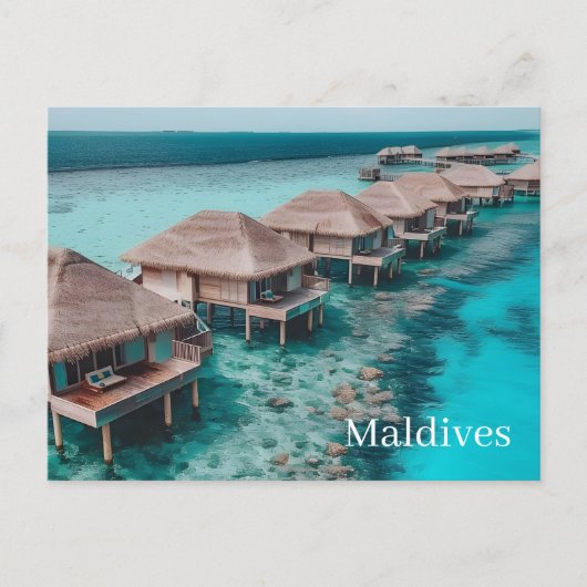 Maldiven Ansichtkaart Briefkaart (Voorkant)