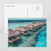 Maldiven Ansichtkaart Briefkaart (Voorkant / Achterkant)