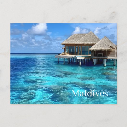 Maldiven Ansichtkaart Briefkaart (Voorkant)