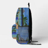 Maldiven backpack bedrukte rugzak (Rechts)