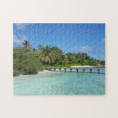 Maldiven Beach Boardwalk Legpuzzel (Horizontaal)