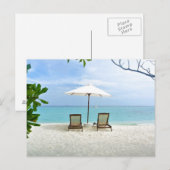 Maldiven Beach Briefkaart (Voorkant / Achterkant)
