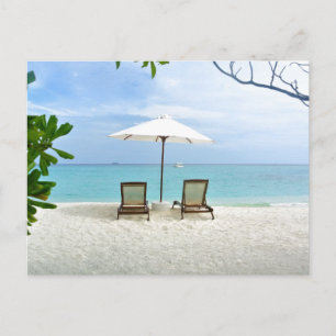 Maldiven Beach Briefkaart