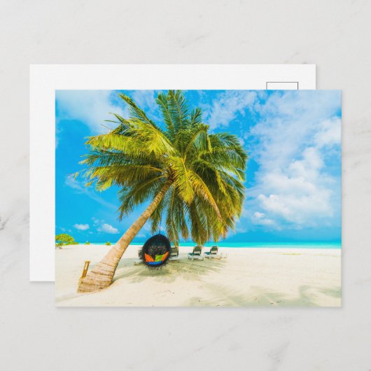 Maldiven Beach briefkaart (Voorkant / Achterkant)