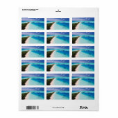 Maldiven Beach (gepersonaliseerde naam en adres) Etiket (Full Sheet)