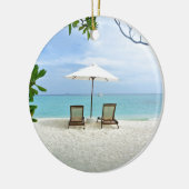 Maldiven Beach Keramisch Ornament (Links)