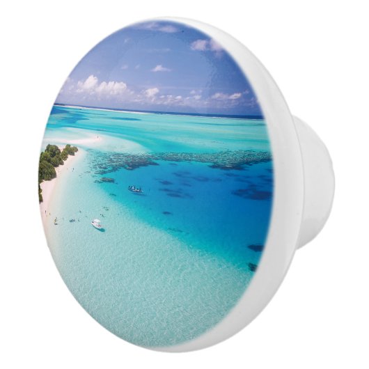 Maldiven Beach Keramische Knop (Rechts)