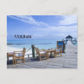 Maldiven beach postcard briefkaart (Voorkant)