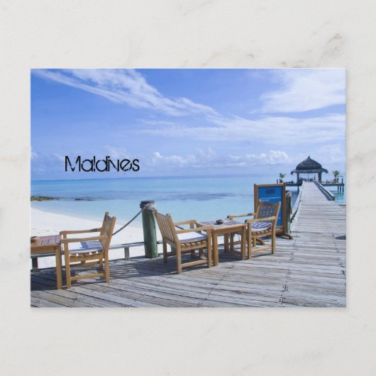 Maldiven beach postcard briefkaart (Voorkant)