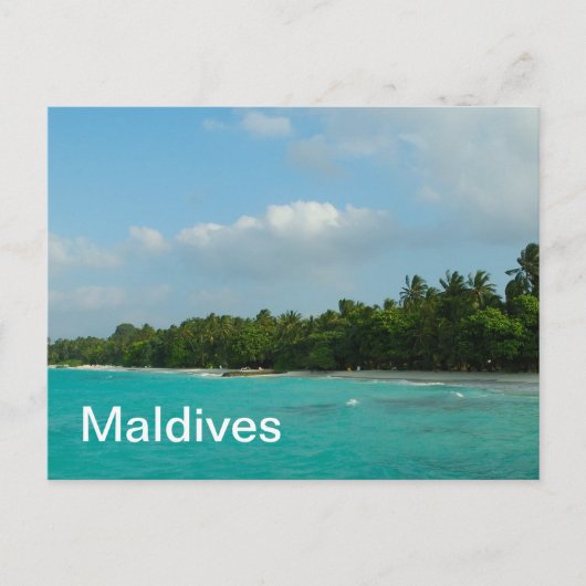Maldiven Briefkaart (Voorkant)
