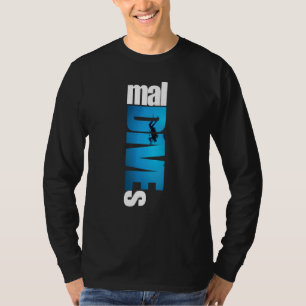 Maldiven Duikende Klok Maldiven Dive T-shirt