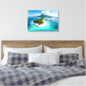 Maldiven eilanden canvas afdruk (Insitu (Slaapkamer))