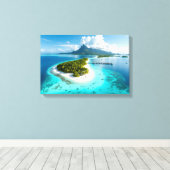 Maldiven eilanden canvas afdruk (Insitu (Houten vloer))