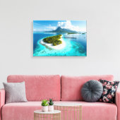 Maldiven eilanden canvas afdruk (Insitu (Woonkamer))