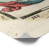  Maldiven en Sri Lanka-kaart (1705) Poster (Hoek)