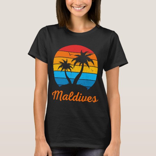Maldiven Family Vacking Beach Tropisch T-shirt (Voorkant)