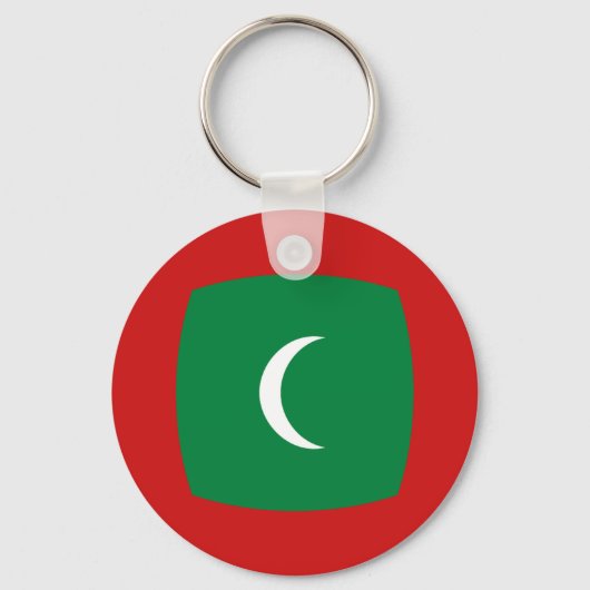 Maldiven Fisheye Flag Sleutelhanger (Voorkant)