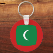 Maldiven Fisheye Flag Sleutelhanger (Voorkant)
