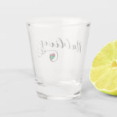 Maldiven Flag Heart, Maldiviaans Shot Glas (Achterkant)