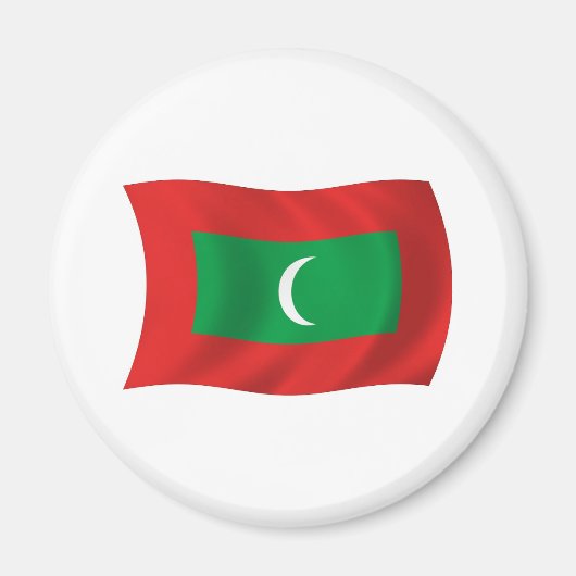Maldiven Flag Magnet (Voorkant)