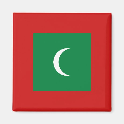Maldiven Flag Magnet (Voorkant)