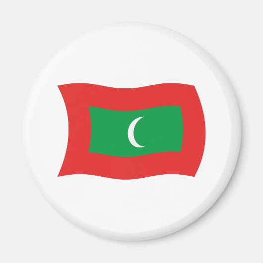 Maldiven Flag Magnet (Voorkant)