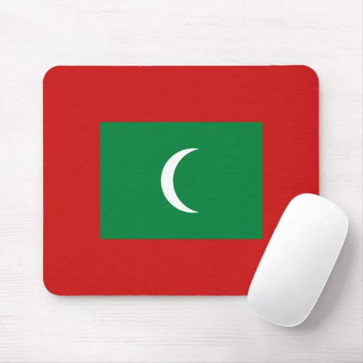 Maldiven Flag Mousepad Muismat (Met muis)