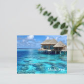 Maldiven Foto Afdruk Briefkaart (Staand voorkant)