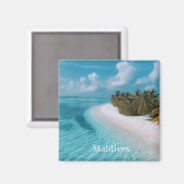 Maldiven Foto Magneet (Voorkant / Achterkant)