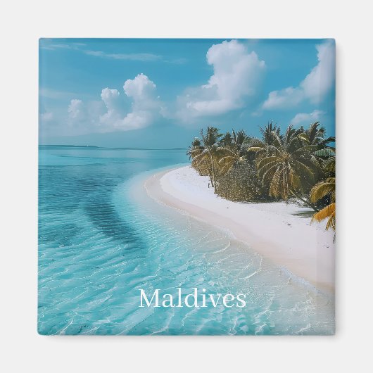 Maldiven Foto Magneet (Voorkant)