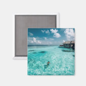 Maldiven Foto Magneet (Voorkant / Achterkant)