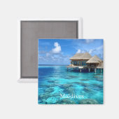 Maldiven Foto Magneet (Voorkant / Achterkant)